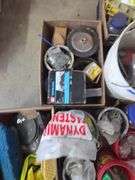 Mixed Lot of Hardware, Fasteners, Tools, and Safety Gear