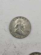 1950-1963 Franklin Half Dollars - Lot of 5