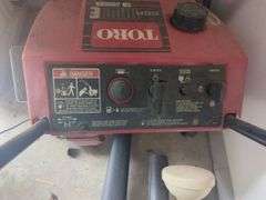 Toro snowblower, leaf, blowers, oil filled, heaters extension, cord, hedge, trimmer, hose, and four-wheel dolly