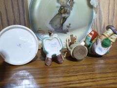 Hummel Figurines and Christmas Plate Lot
