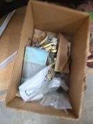 Mixed Lot: Paint Can with Assorted Parts, Keys, and Other Hardware