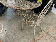 Metal Outdoor Patio Set - Table and Four Chairs