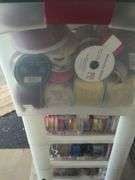 Craft supplies and CD collection