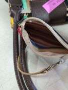 JoAnn Moore Designs Long Handle Fold-Up Tote and Striped Purse