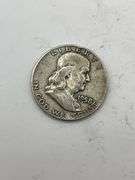 Group of Five Franklin Half Dollars