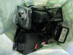 Mixed Lot of Cameras, Walkman, and More