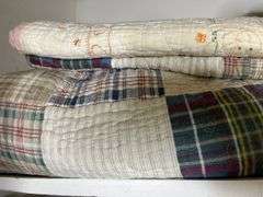 Assorted Quilts and Electric Blanket