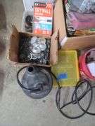 Mixed Lot of Fasteners, Drywall Anchors, Washers, and Sump Pump