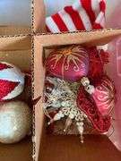 Two Totes of FANCY Christmas Ornaments - Assorted Styles