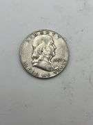 Lot of 5 Franklin Half Dollars 1952-1963