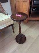 Upholstered Accent Chair with Assorted Tables and Framed Art