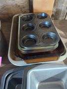 Assorted Kitchen Baking Pans and Colander