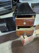 Painted Cast Iron Safe Box with Drawers