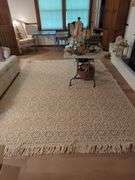 Woven Area Rug with Fringe
