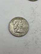 Lot of 5 Franklin Half Dollars (1952-1961)