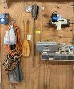 Mixed Lot of Garage Tools and Fasteners
