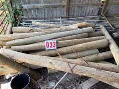 Approx 106 Wooden Fence Posts 8 inch x 8 FT
