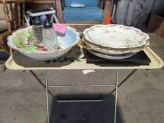 Mixed Lot of Decorative Tableware, Salt and Pepper Shakers, and Pictures