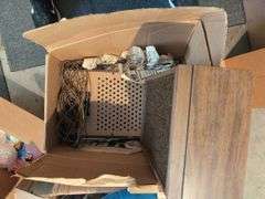Mixed Box Lot: Home Goods, Decor, & Vintage Magnavox Speaker