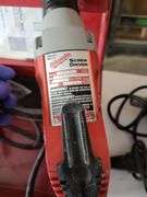Milwaukee Heavy Duty screw driver in Red Metal Case with Accessories