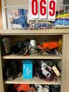 Cabinet with Tools, Manuals, Starlink Box, and More