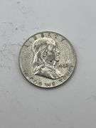 Five Franklin Half Dollars (1950-1962)