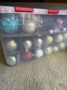 Two Totes of FANCY Christmas Ornaments - Assorted Styles