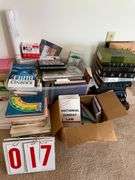 Mixed Collection of Books, Atlases, and Religious Texts