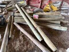 Approx 106 Wooden Fence Posts 8 inch x 8 FT
