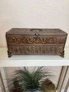 Decorative Box, Vases, and Artificial Plant