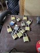 Bucket of Assorted Padlocks - Master Lock