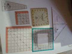 Lot of 5 Quilting Rulers and Templates