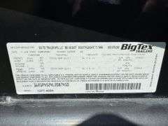 2020 Big Tex 12PT-40BK Pipe Trailer, VIN: 16V1P4524L2087450, Salvage Title
