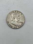 Five Franklin Half Dollars (1950-1962)
