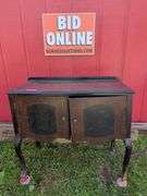 2 door server walnut