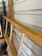 Two Aluminum Extension Ladders: Keller and Unbranded