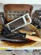 Household Items: Paint, Textiles, Utensils, Spice Rack, and More