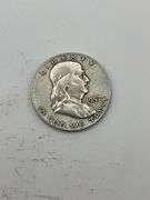 Collection of Five Franklin Half Dollars (1957-1962)