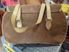 Gucci Brown Suede Leather Shoulder Bag