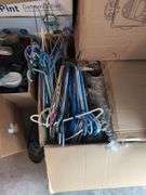 Boxes of Assorted Clothing, Shoes, Accessories, and Household Items