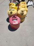 Assorted Gas and Fuel Cans
