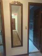 Framed Wall Mirror with Decorative Top