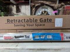 Retractable Baby Gate and Popular Mechanics Tension Rod