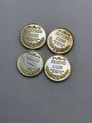 Set of Four .999 Fine Silver Art Medallions - Mother, Father, Friend Coins