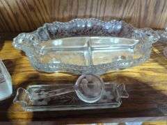 Etched Glassware Collection - Plates, Bowls, Goblets, and More