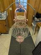 Decorative Metal Birdcage Style Plant Stand