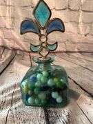 Flour dis lis bottle with marbles