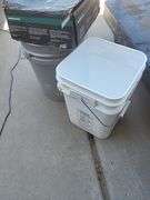 Rolling rubbermaid Utility Cart with Supplies