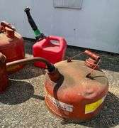 Mixed Lot of Gas and Oil Cans