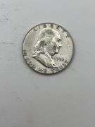 Lot of 5 Franklin Half Dollars 1952-1963
